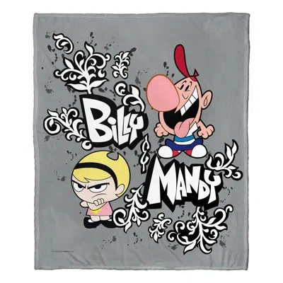 Northwest Cartoon Network's Billy And Mandy Silk Touch Throw Billy And Mandy In Multi