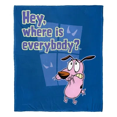 Northwest Cartoon Network's Courage The Cowardly Dog Where Is Everyone Throw In Multicolor