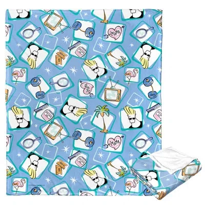 Northwest Cartoon Network's Johnny Bravo Silk Touch Throw All Things Johnny Bravo In White