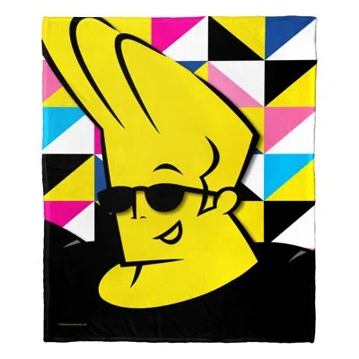 Northwest Cartoon Network's Johnny Bravo Silk Touch Throw Geometric Johnny In White
