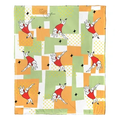 Northwest Cartoon Network's Johnny Bravo Silk Touch Throw Johnny's Moves In White