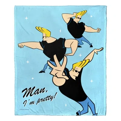 Northwest Cartoon Network's Johnny Bravo Silk Touch Throw Smooth Moves In White