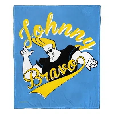 Northwest Cartoon Network's Johnny Bravo Silk Touch Throw Varsity Johnny In White