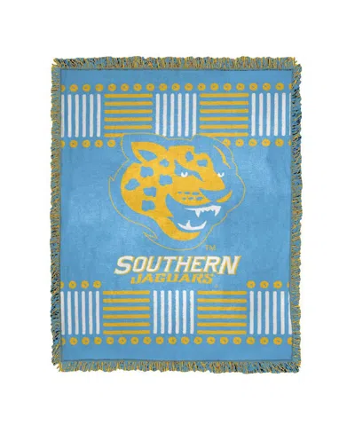 Northwest Company The Northwest Group Southern University Jaguars Homage Jacquard Throw Blanket In Blue