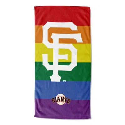 Northwest Cotton Blend Beach Towel In Blue;green;red;yellow;orange;purple