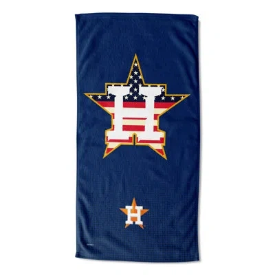 Northwest Cotton Blend Beach Towel In Blue;white;red