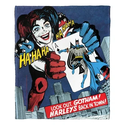 Northwest Dc Comics Batman Harley Is Back Throw In Multicolor