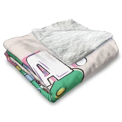 Northwest Dora The Explorer Hola Backpack Touch Sherpa Throw Blanket, Warm Soft Fleece, 50x60 Inches