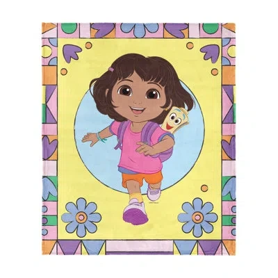 Northwest Dora The Explorer Running Dora Touch Throw Blanket, Cozy, Soft, Fleece, 40 X 50 Inches