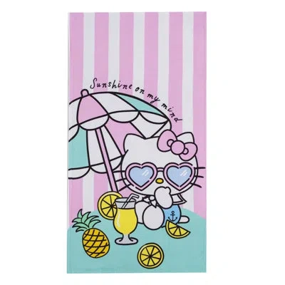 Northwest Edwill Hello Kitty Umbrella Drink Beach Towel
