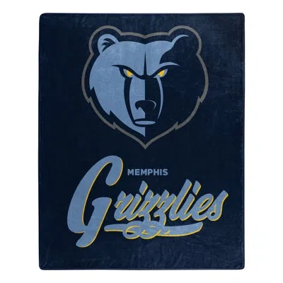 Northwest Grizzlies Signature Raschel Throw In Blue