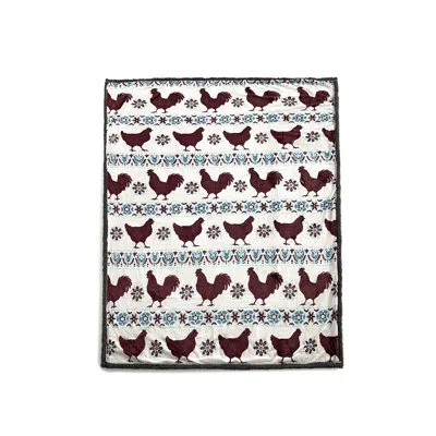 Northwest Happy Homestead Silk Touch Sherpa Throw Blanket, Farmhouse Style, Soft Cozy Throw, 60x80 Inches