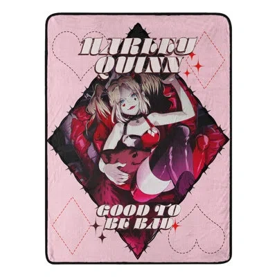 Northwest Harley Quinn Good To Be Bad Micro Raschel Throw