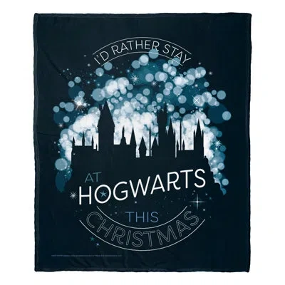 Northwest Harry Potter Silk Touch Throw Hogwarts This Christmas In White