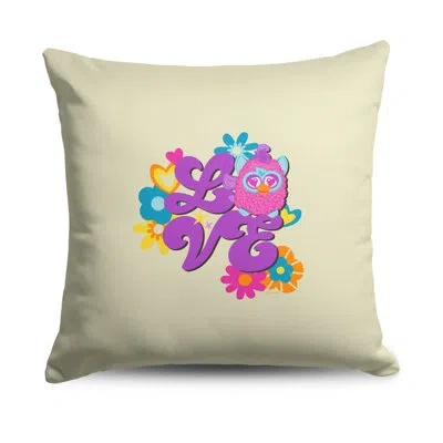 Northwest Hasbro Furby Funky Furby Throw Pillow 18 X 18 Inches In Multicolor