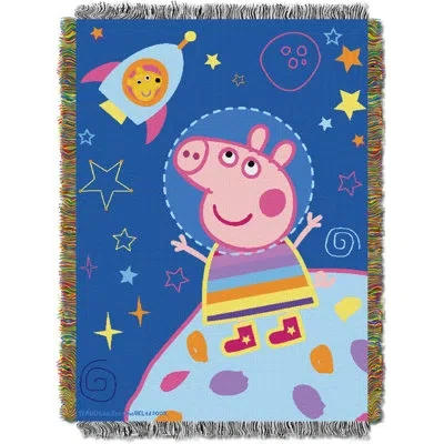 Northwest Hasbro Peppa Pig Throw Blanket, Love My Space Cartoon Fan Decor, 46x60 Inches In Multi