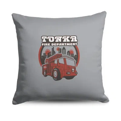 Northwest Hasbro Tonka Tonka Fire Dept Throw Pillow 18 X 18 Inches In Gray