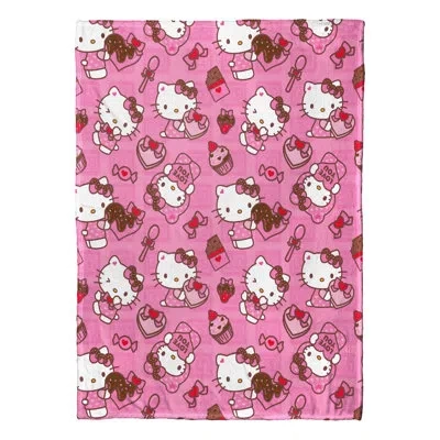 Northwest Hello Kitty Love You Much Silk Touch Throw In Multi