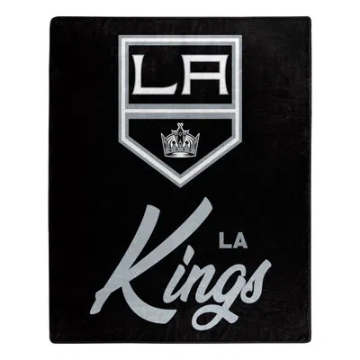 Northwest La Kings Signature Raschel Throw In Black;white