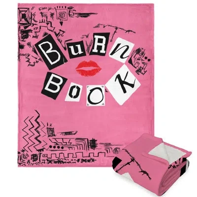 Northwest Mean Girls Burn Book Silk Touch Sherpa Throw In Multi