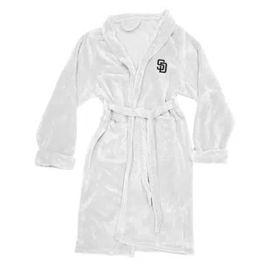Northwest Mid-calf Bathrobe With Pockets In White