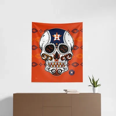 Northwest Mlb Astros Candy Skull Wall Décor In Multi