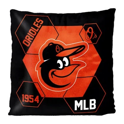 Northwest Mlb Baltimore Orioles Connector Velvet Reverse Pillow, Baseball Fan Decor, 16x16 Inches