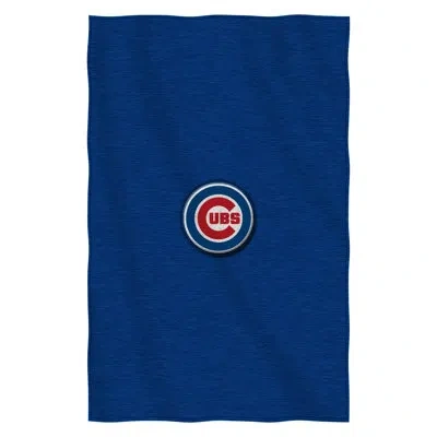 Northwest Mlb Chicago Cubs Dominate Sweatshirt Throw Blanket, Soft, Warm, Cozy, Team Logo, Gift, Fan, 54x84 In In Blue