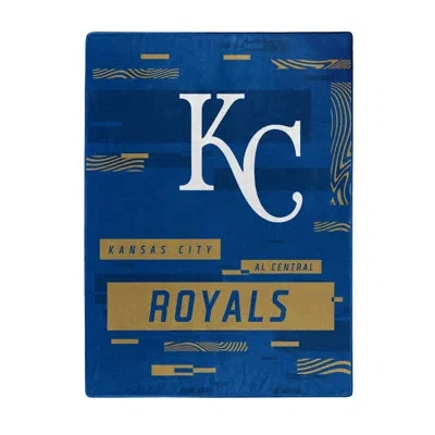 Northwest Mlb Digitize Royals Raschel Blanket In Blue
