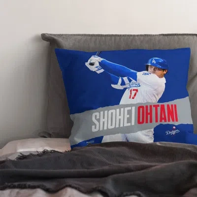 Northwest Mlb Dodgers Shohei Ohtani Printed Throw Pillow In Blue;multi