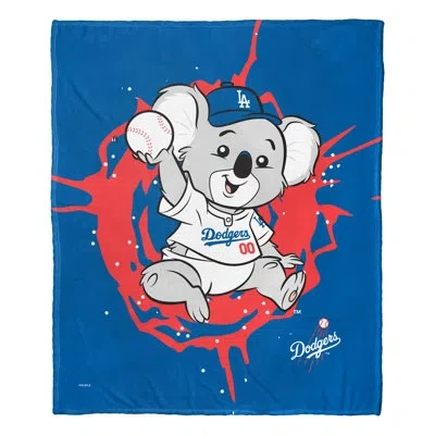Northwest Mlb Mascots Dodgers Throw In Blue;gray;red