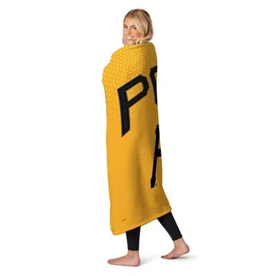 Northwest Mlb Pirates City Connect Silk Touch Throw In Black;yellow