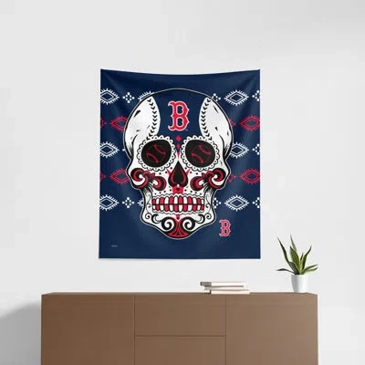 Northwest Mlb Red Sox Candy Skull Wall Dã©cor In Multi