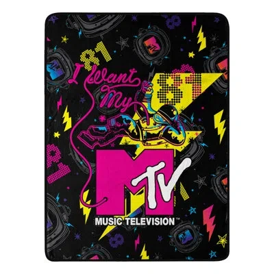 Northwest Mtv I Want My Micro Raschel Throw