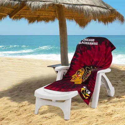 Northwest Nacomia Nhl Blackhawks Pyschedelic Beach Towel In Multi