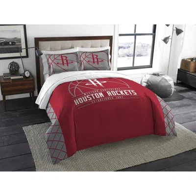 Northwest Nba 864 Warriors Rotary Full Bed In A Bag Set In Red