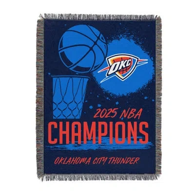 Northwest Nba Indiana Pacers Champs – Victors Woven Tapestry Throw Blanket – 48 X 60 Inches In Navy