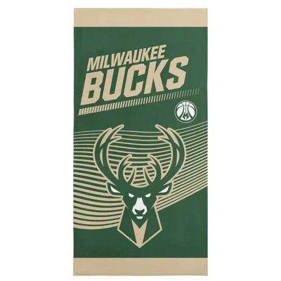 Northwest Nba Milwaukee Bucks 30" X 60" Beach Towel In Green