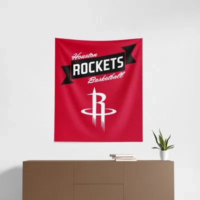 Northwest Nba Premium Rockets Printed Wall Hanging In Red;multi-colored