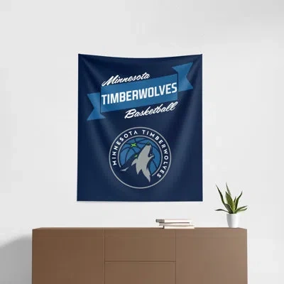 Northwest Nba Premium Timberwolves Printed Wall Hanging In Blue;multi-colored