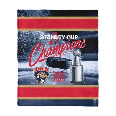 Northwest Nba Thunder Champs – Net Gain Silk Touch Throw Blanket – 50 X 60 Inches In Navy Florida Panthers