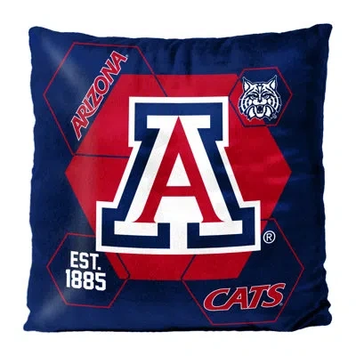 Northwest Ncaa Arizona Connector Velvet Reverse Sports Pillow, 16x16 Inches In Blue