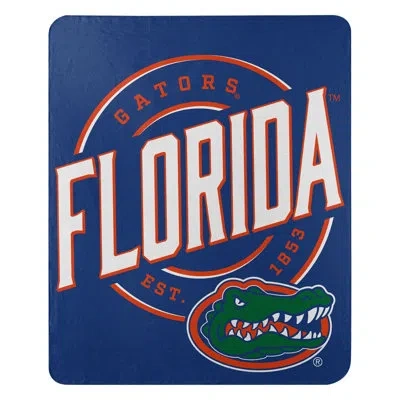 Northwest Ncaa Florida Fleece Throw Blanket, College Sports Fan Decor, 50x60 Inches In Blue;green;red