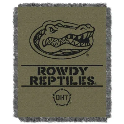 Northwest Ncaa Florida Oht Rank Jacquard Throw Blanket, College Sports Decor, 46x60 Inches