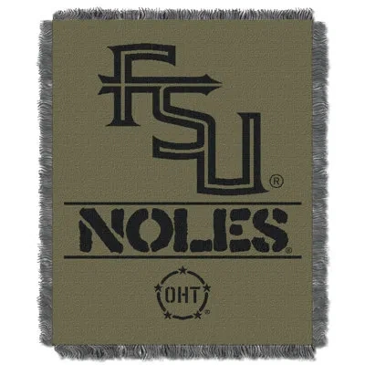 Northwest Ncaa Florida State Oht Rank Jacquard Throw Blanket, College Sports Decor, 46x60 Inches