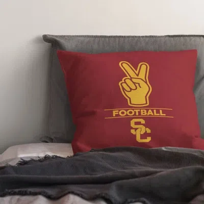 Northwest Ncaa Usc Number 1 Fan Printed Throw Pillow In Multi