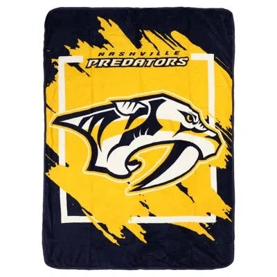 Northwest Nhl Dimensional Predators Micro Raschel Polyester Throw In Multi;multi