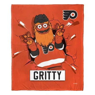 Northwest Nhl Mascot Love Flyers Silk Touch Throw In Black;red;multi