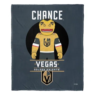 Northwest Nhl Mascot Love Golden Knights Silk Touch Throw In Blue;black;yellow;multi