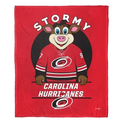 Northwest Nhl Mascot Love Hurricanes Silk Touch Throw In Brown;red;multi